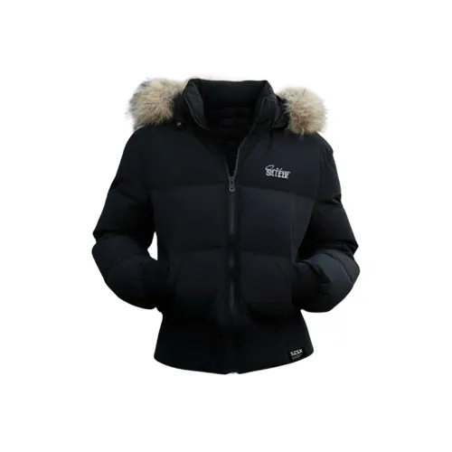 SZSX Черный Унисекс Пуховики