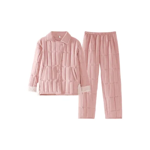 UAVAE ZJ LG1736 Мягкий песочный розовый женский пижамный комплект