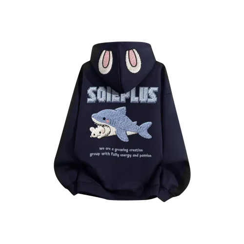 SOIE Зимний утолщенный и с флисовой подкладкой свитшот унисекс