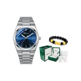 Серебряный корпус, синий циферблат, стальной ремешок (включает браслет + сертификат + премиальную коробку)