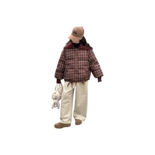 AIXINA Бургунди Школьный возраст Утеплённые куртки