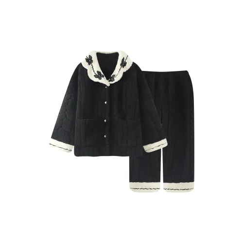 O'MESIK Черный Женский Пижамный Комплект