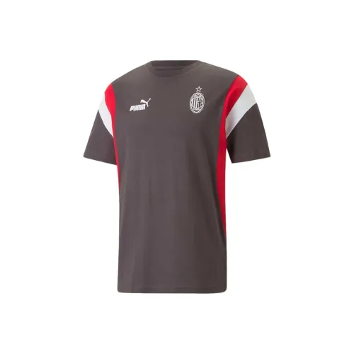 PUMA AC MILAN Планшет Темно-серый Танго Красный Мужская T-рубашка