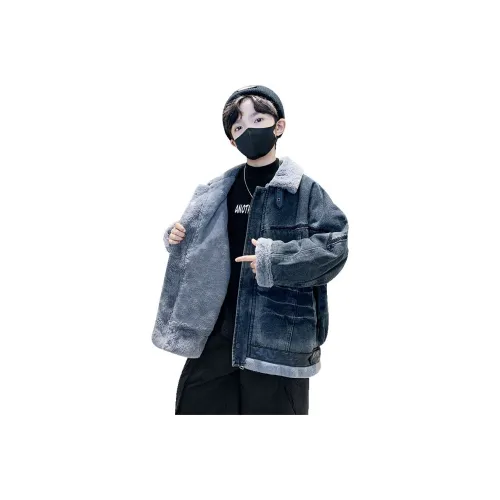 HEJIAGONG Синий и Серый с флисовой подкладкой школьные топы