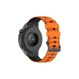 Оранжевый Черный-Армейский стиль Дышащий Двухцветный Кремниевый ремешок
