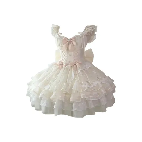 BDGU Короткое платье с короткими рукавами для женщин