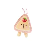 Клубничная пицца, кукла, подвеска