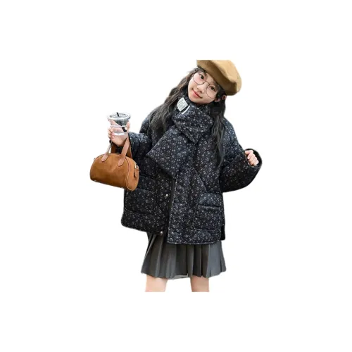 YALU Темно-синий школьный возраст утеплённые куртки