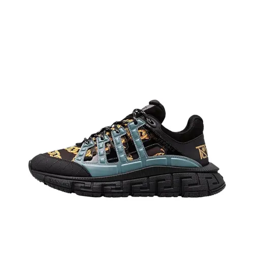 VERSACE Trigreca VERSACE Низкий Топ Повседневная Обувь Мужская Черная