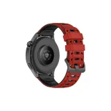 Красный Черный-Армейский Стиль Дышащий Двухцветный Кремниевый Ремешок