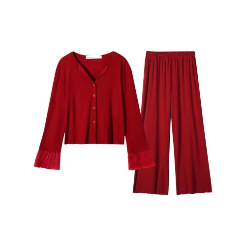 YIFEN Счастливый красный женский пижамный комплект