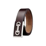 Стиль 2, серебряная застежка, коричневый ремешок