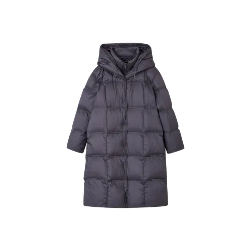 Dme Холодный серый женский пуховик