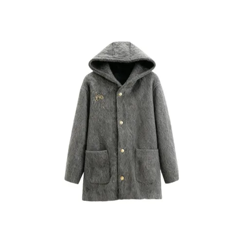 CHARM GLOW Серый Унисекс Пальто