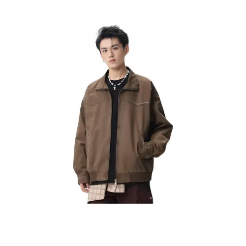 LH HOMME Коричневый Унисекс Куртки