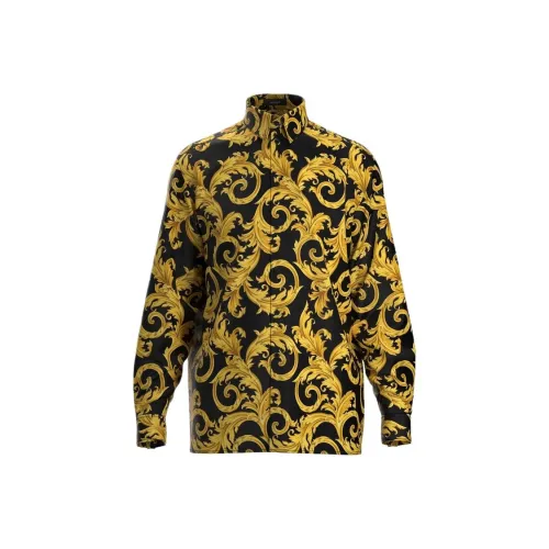 VERSACE Мужские Черные Рубашки