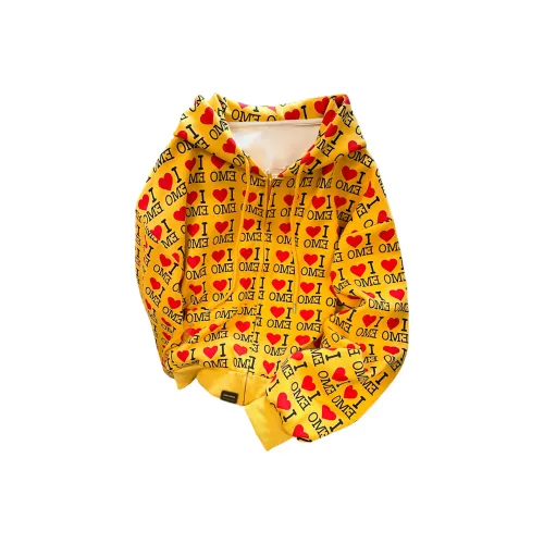 UNA RETA Желтый Унисекс Свитшоты