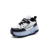 SX90197 Черный Белый [Flyknit Кожа]