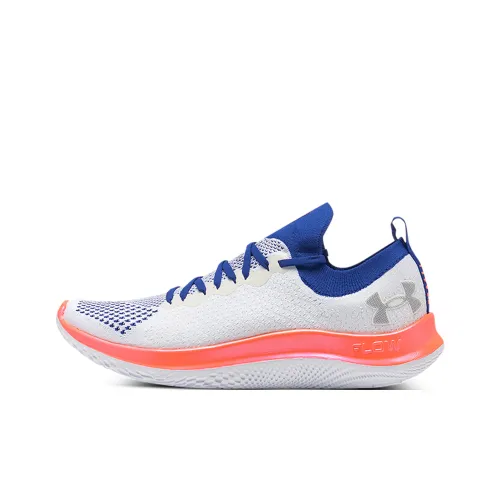 Under Armour Flow Velociti SE Износостойкие Дышащие Легкие Низкие Беговые Кроссовки Женские Белые Синие