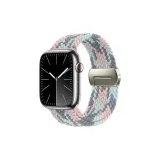 [Gray Blue Pink] Круглый Magnetic Ткань Woven Nylon Strap