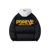 Чёрный с серым капюшоном