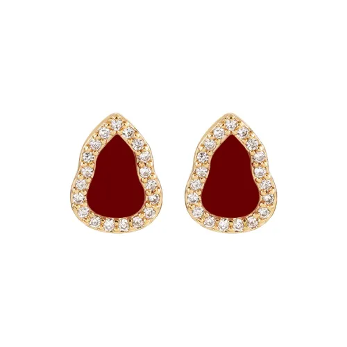 Серьги-гвоздики из серебра 925 пробы YICAN S925