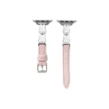 Розовый с серебряной застежкой