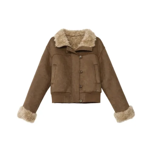 GEZITAI Бархатовое пальто с женским дизайном