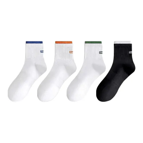VIM TREE 4 Pack Assorted Men's MID Shin Socks Вим ТРЕЙ 4 Пачка Ассорти Мужские Носки до Икры MID
