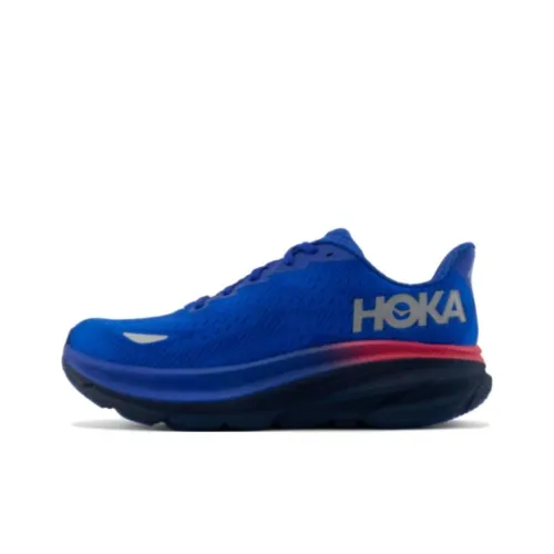 HOKA ONE ONE Clifton 9 Slip-resistant Abrasion-resistant Low-top Беговые кроссовки Женские Blue