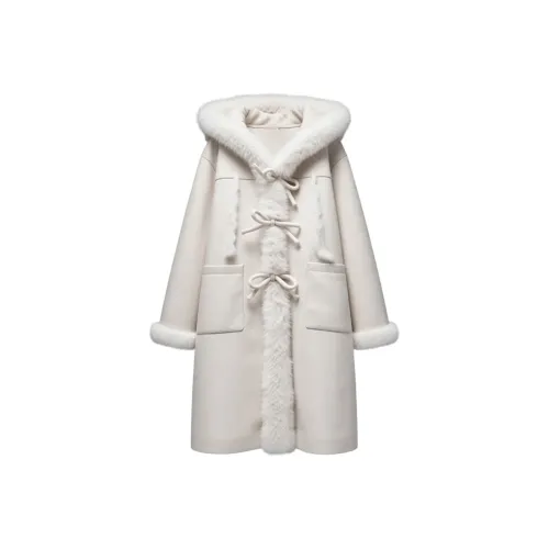 Olivia Share777 Экрю Женское Пальто