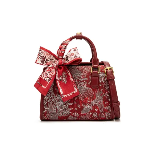 CentarlKatty Полиуретан Синтетическая Кожа Сумка Стандартная Женская Вышивка Красная