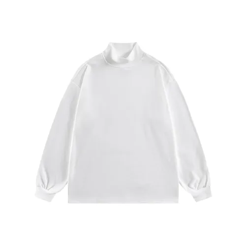 WOOD SOON Полная водолазка с длинными рукавами свободный крой повседневная футболка мужская