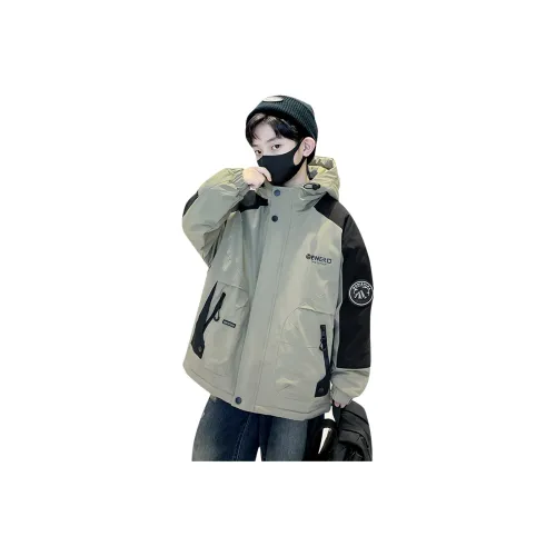 HEJIAGONG Хаки Kids Tops