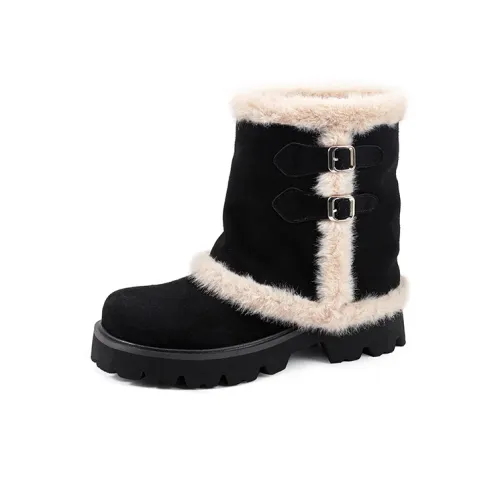 AIQINISHA Термические увеличивающие высоту короткие ботинки для снега с голенищем женские