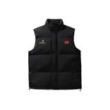 Черный пуховый жилет, стиль