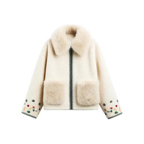 BELOVED STARRY Бархатовое пальто с женским дизайном