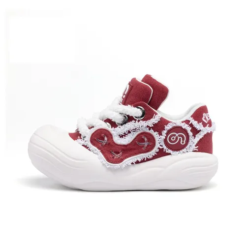 Размер CN Skate Радость Процветание Противоскользящее и Аbrasion-Resistant Покрытие Низкие Кеды Женские Белые Красные