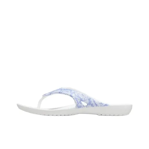 Crocs Kadee Устойчивые к истиранию Шлепанцы Женские Белые Синие