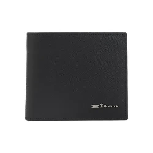 KITON Телячья кожа Кошелек Мужской Черный
