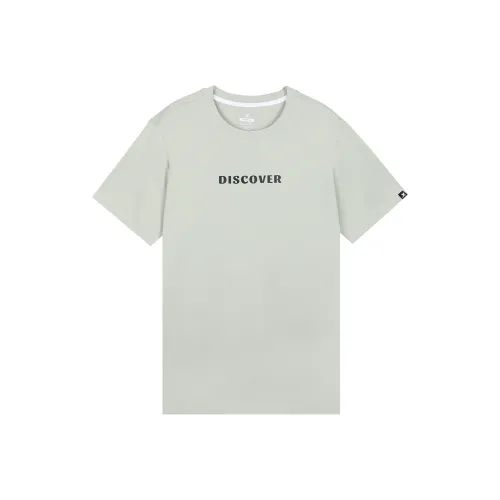 XTEP Короткий рукав T-рубашка мужская элегантная серая зеленая