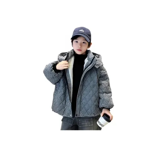 MAISON VINSON Черный Белый Клетка Школьный возраст Утеплённые куртки