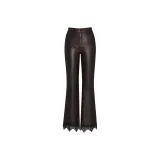 Тёмный кофейный, с флисовой подкладкой, длина до щиколотки