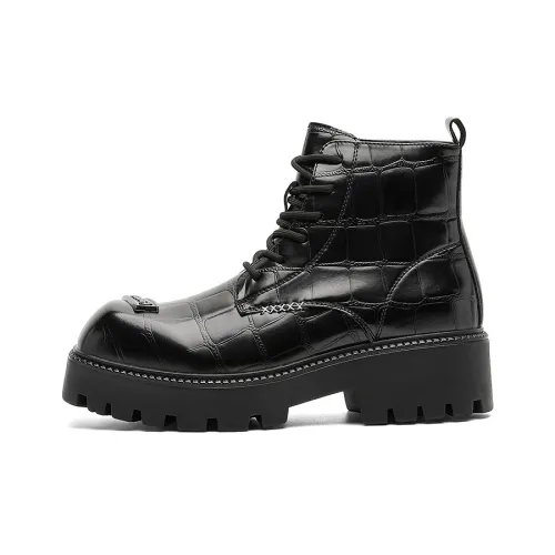 ZHENRAN Панк Байкер Ботинки Мартин Ботинки Мужские