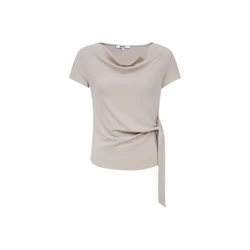 ONLY E06 Лавровый зеленый Женские T-рубашки