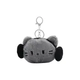 Котенок с наушниками, коллекция - серый котенок, украшение в виде головы