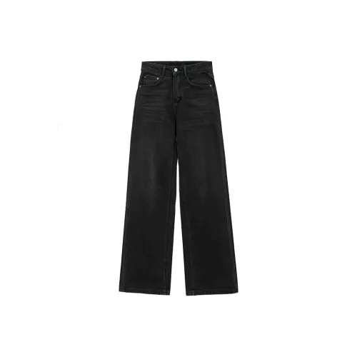 XIAFANNI Серый Черный Женские Джинсы