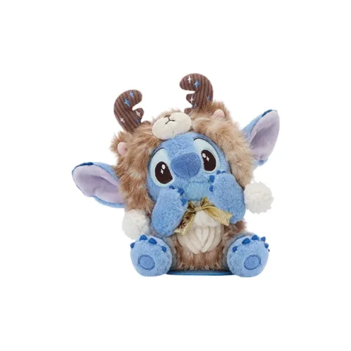 Disney x DISNEYLAND 2025 Зимние Стич и друзья Куклы Плюшевая кукла 12,5 см Длина тела Шанхай Дисней