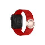 Красный, круглый, магнитный, трикотажная ткань, нейлоновая ткань, вязаный ремешок