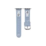 Светло-синий шарф с кроликом